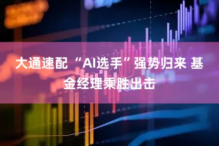大通速配 “AI选手”强势归来 基金经理乘胜出击
