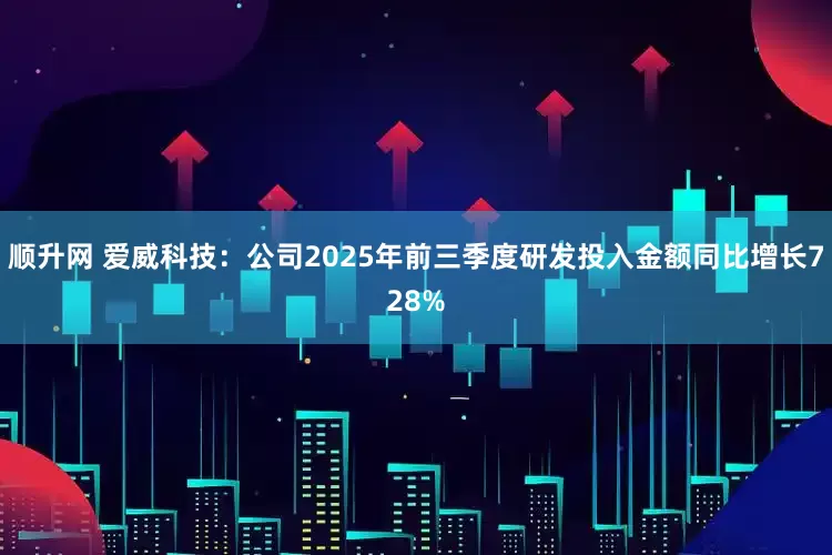 顺升网 爱威科技：公司2025年前三季度研发投入金额同比增长728%